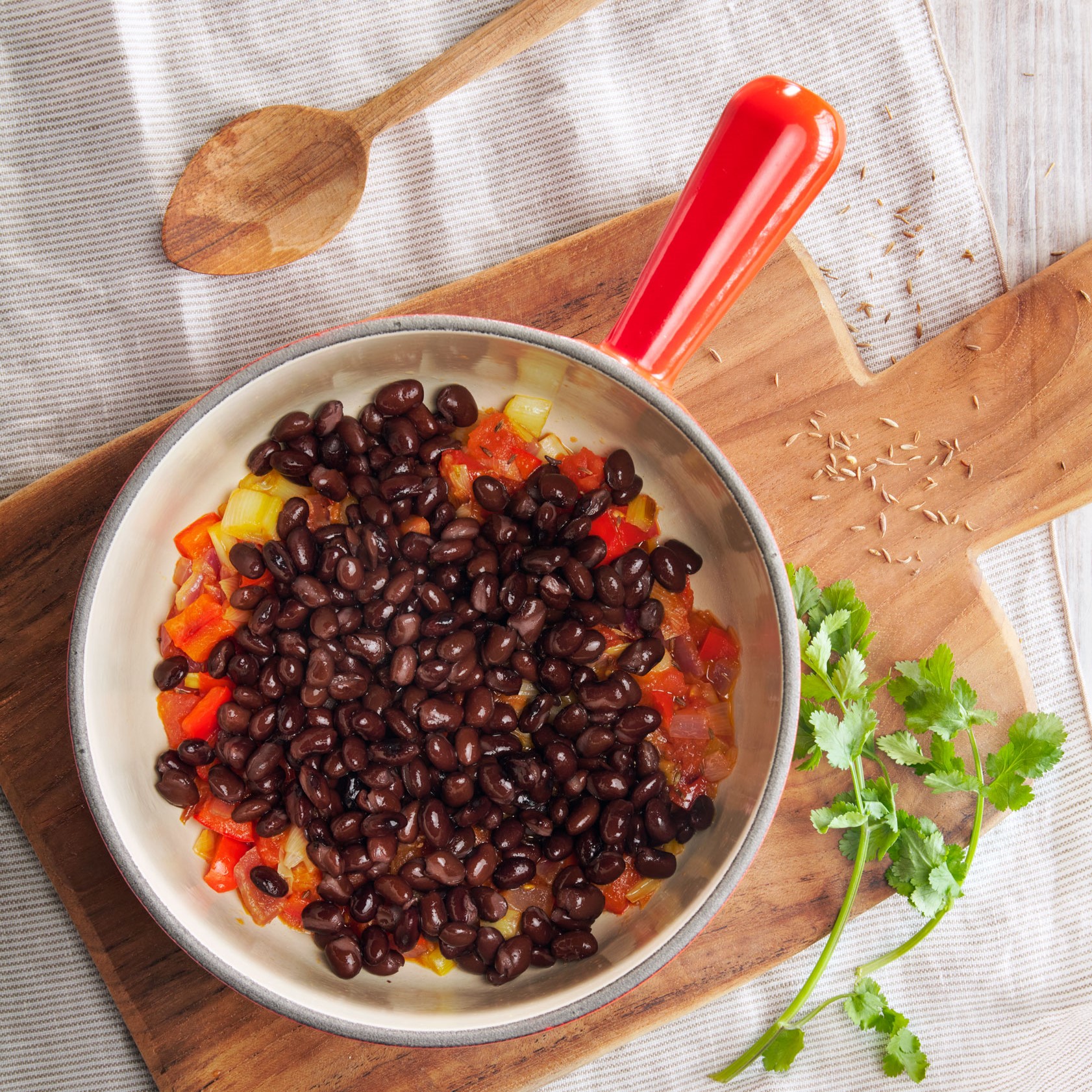 The Black Bean Soup With Cilantro Pecan And Mushroom Pesto